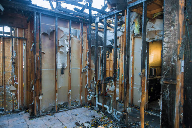 Professional Fire Damage Assessment technician working in Wrightsville Beach, NC